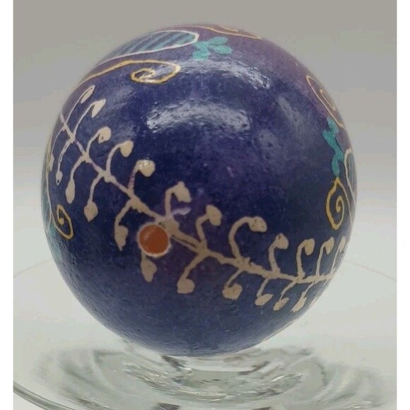 Pysanka Ukrainian Easter Empty Egg Chicken Handmade Pysanky Hutsul Hen Wax - Picture 6 of 6